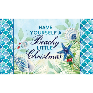 Beachy Christmas Doormat | Decorative Doormats | MatMates