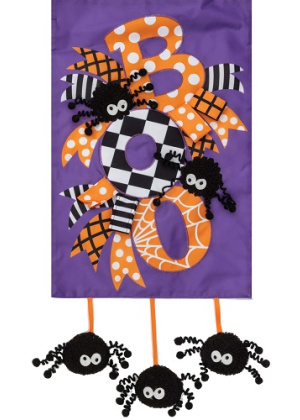 Boo Halloween Applique Flag | Applique Flags | Halloween Flags