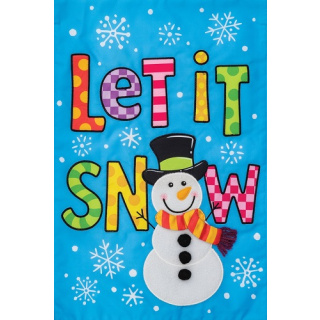 Bright Snowman Flag | Applique Flags | Snowman Flags