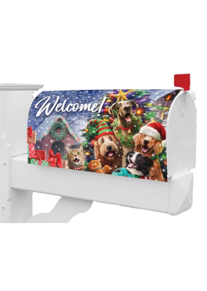 Cats and Dogs Tree Mailbox Cover | Mailbox Cover | Mailbox Wrap