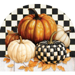 Checkered Pumpkin Yard Sign | Yard Signs | Abor Mates