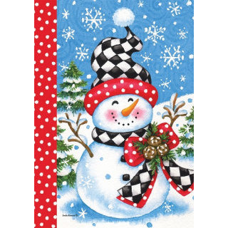 Checkered Snowman Flag | Winter Flags | Snowman Flags