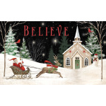 Church and Sleigh Doormat | Decorative Doormats | MatMates