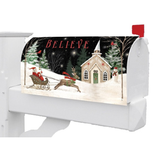 Church and Sleigh Mailbox Cover | Mailbox Covers | Mailbox Wraps