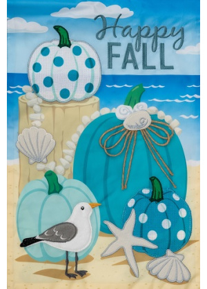 Coastal Fall Flag | Applique Flags | Fall Flags | Garden Flags