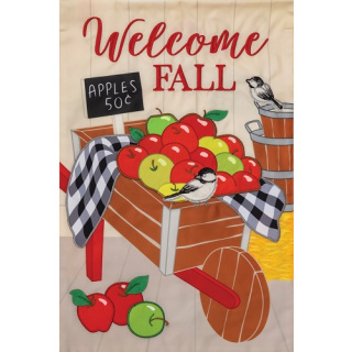 Fall Apples Flag | Applique Flags | Fall Flags| Garden Flags