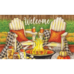 Fall Fire Pit Doormat | Decorative Doormats | MatMates