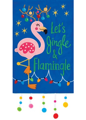 Flamingle Flag | Applique Flags | Christmas Flags | Cool Flags