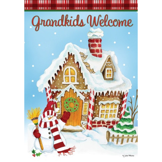 Grandkids Welcome Flag | Winter Flags | Welcome Flags