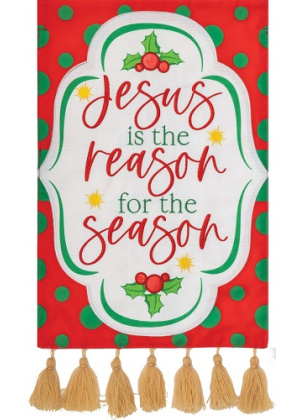 Jesus Season Flag | Applique Flags | Christmas Flags | Cool Flags