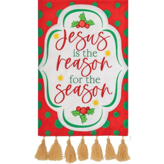 Jesus Season Flag | Applique Flags | Christmas Flags | Cool Flags