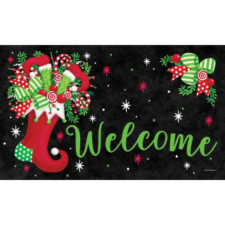 Jolly Stocking Doormat | Decorative Doormats | MatMates