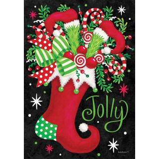 Jolly Stocking Flag | Two Sided Flags | Christmas Flags | Cool Flag