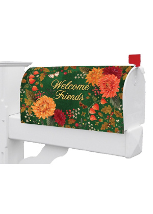 Mums on Green Mailbox Cover | Mailbox Covers | Mailbox Wraps