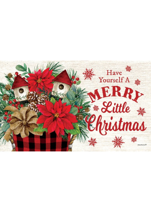 Poinsettia Arrangement Doormat | Decorative Doormats | MatMates