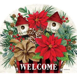 Poinsettia Arrangement Yard Sign | Yard Signs | Abor Mates