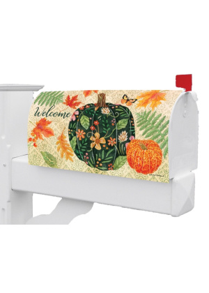 Pumpkins & Leaves Mailbox Cover | Mailbox Cover | Mailbox Wrap