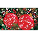 Red Ornaments Doormat | Decorative Doormats | MatMates