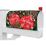 Red Ornaments Mailbox Cover | Mailbox Covers | Mailbox Wraps