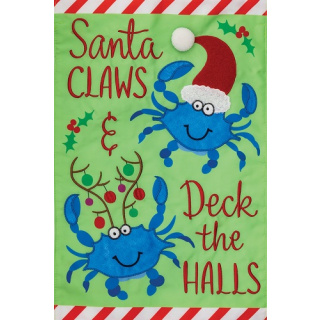 Christmas Crabs Flag | Applique Flags | Christmas Flag | Cool Flag