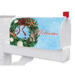 Seashell Wreath Mailbox Cover | Mailbox Covers | Mailbox Wraps