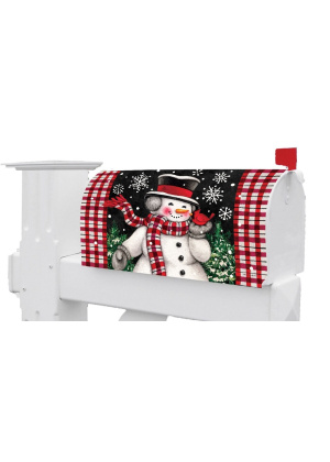 Snowman & Cardinal Mailbox Cover | Magnetic Mailbox Covers