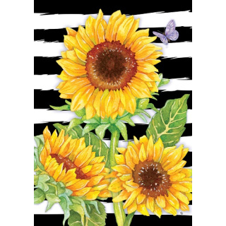 Sunflower Stripes Flag | Fall Flags | Floral Flags | Cool Flags