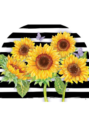 Sunflower Stripes Yard Sign | Yard Signs | Abor Mates