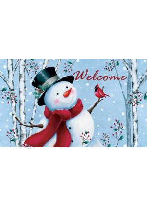 Top Hat Snowman Doormat | Decorative Doormats | MatMates