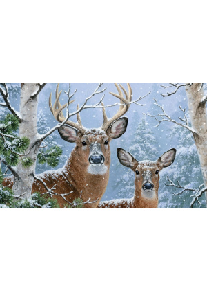 Winter Whitetail Doormat | Decorative Doormats | MatMates