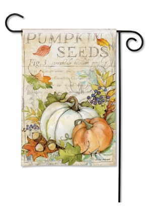 pumpkin seed garden flag