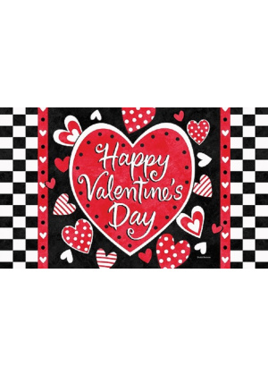 Valentines Check Doormat | Decorative Doormats | Door Mats