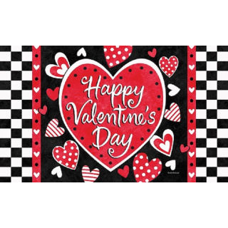 Valentines Check Doormat | Decorative Doormats | Door Mats