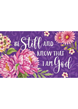 Be Still Floral Doormat | Decorative Doormat | MatMate | Door Mats