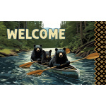 Bear Canoe Doormat | Decorative Doormats | MatMates | Door Mat