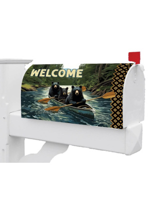 Bear Canoe Mailbox Cover | Mailbox Covers | Mailbox Wraps