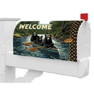 Bear Canoe Mailbox Cover | Mailbox Covers | Mailbox Wraps