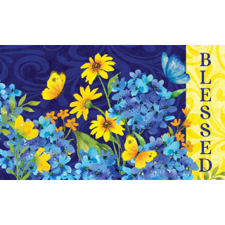 Blessed Hydrangeas Doormat | Decorative Doormats | MatMates