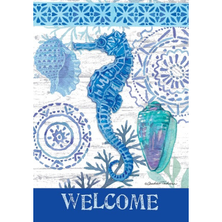 Blue Seahorse Flag | Summer Flags | Two Sided Flags | Cool Flags