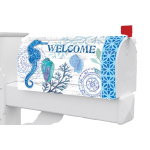 Blue Seahorse Mailbox Cover | Mailbox Covers | Mailbox Wraps