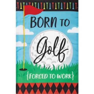 Born to Golf Flag | Applique Flags | Summer Flags | Garden Flags