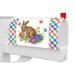 Bunny Plaid Mailbox Cover | Mailbox Covers | Mailbox Wraps