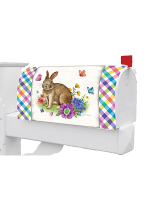 Bunny Plaid Mailbox Cover | Mailbox Covers | Mailbox Wraps