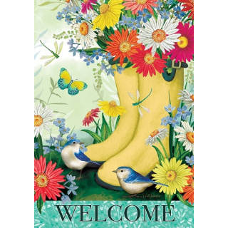 Daisy Boots Flag | Spring Flags | Decorative Flags | Floral Flags