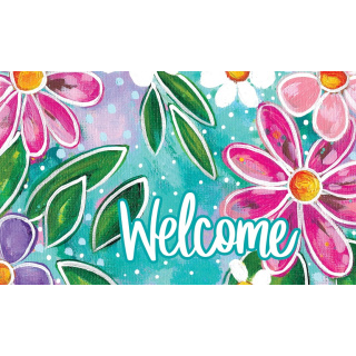 Fantastic Flowers Doormat | Decorative Doormats | MatMates