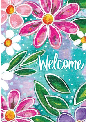 Fantastic Flowers Flag | Spring Flags | Welcome Flags | Cool Flags