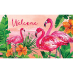 Flamingo Sunset Doormat | Decorative Doormats | MatMates