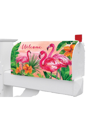 Flamingo Sunset Mailbox Cover | Mailbox Wraps | Mailbox Covers