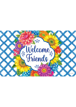 Floral Vines Doormat | Decorative Doormats | MatMates | Door Mat