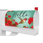 Hummingbird Geranium Mailbox Cover | Mailbox Wraps | MailWrap